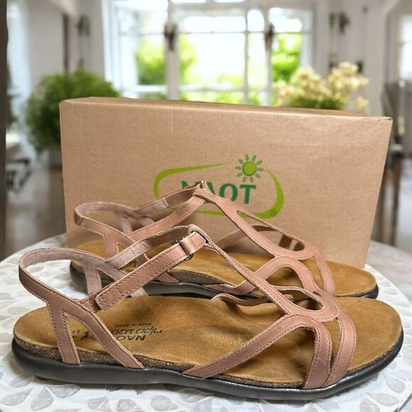 NEW Naot Dorith Supportive Leather Strappy Sandals Flats Women’s Size 42 US 11 - Picture 9 of 14